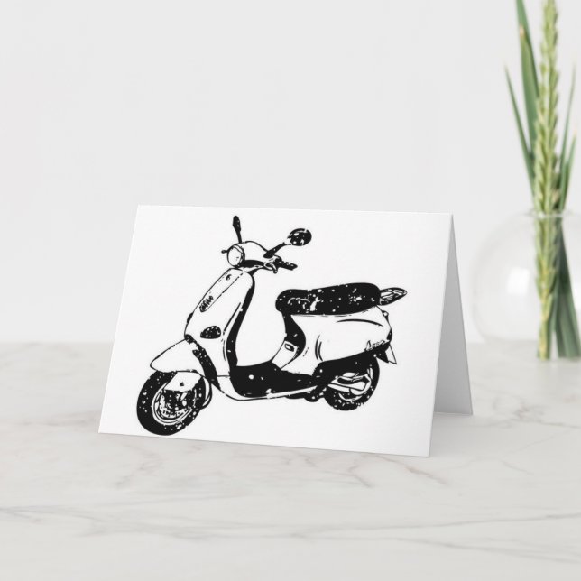 Tarjeta Scooter negro (Anverso)