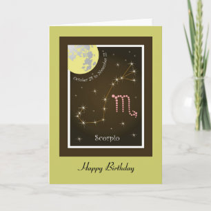Tarjeta Scorpio 24 de octubre a 22 de noviembre Karte
