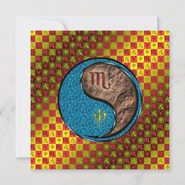 Tarjeta Scorpio & Earth Monkey (Anverso)