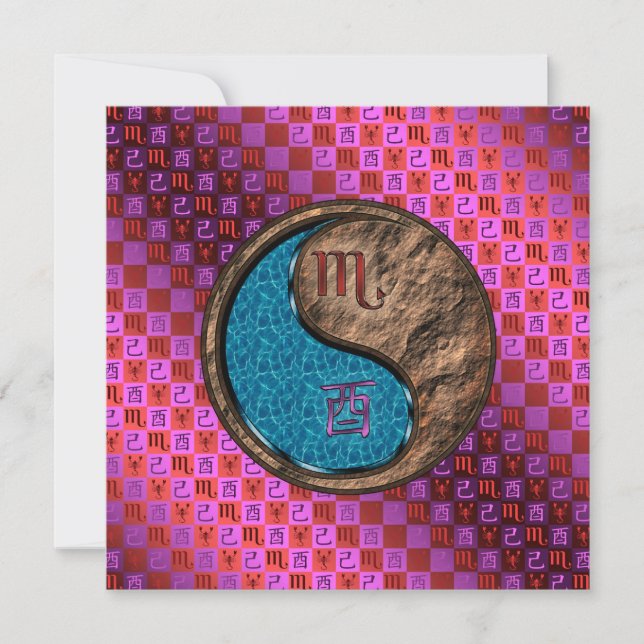 Tarjeta Scorpio & Earth Rooster (Anverso)