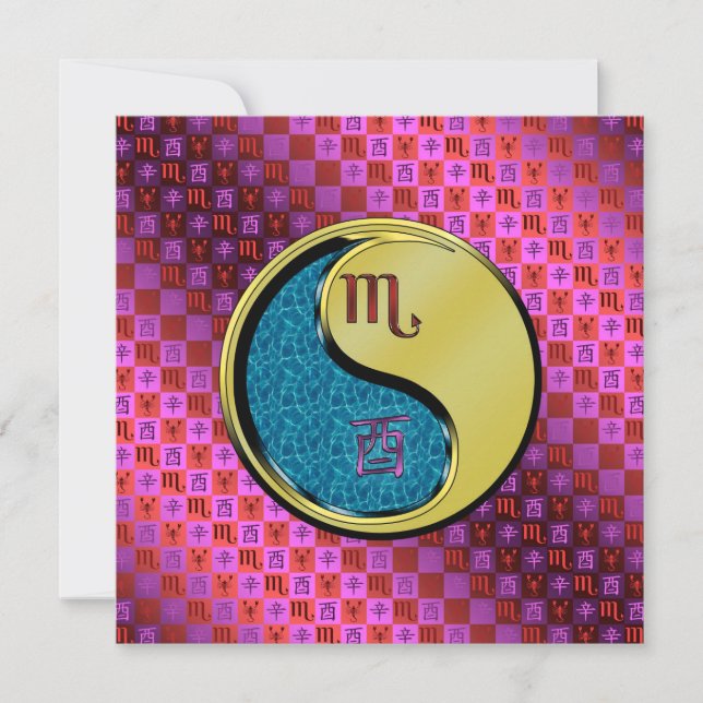 Tarjeta Scorpio & Metal Rooster (Anverso)