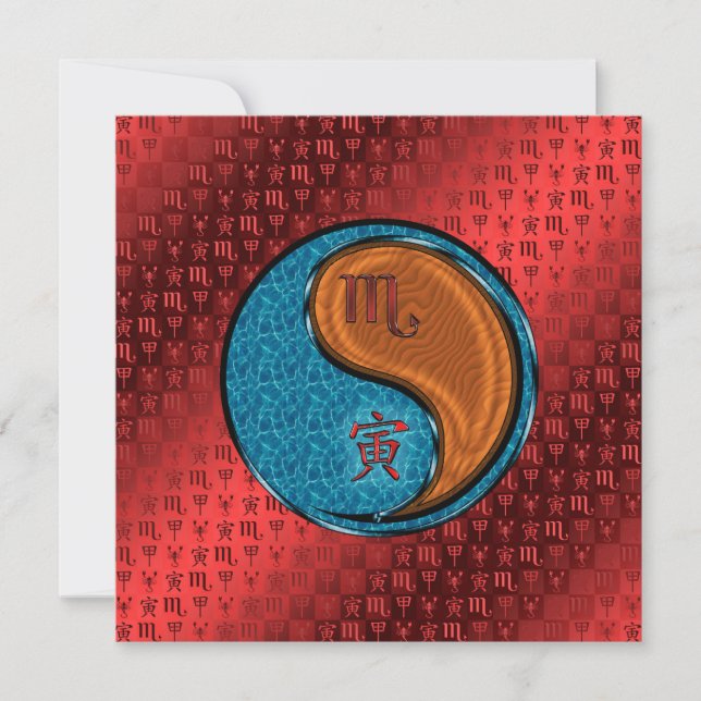 Tarjeta Scorpio & Wood Tiger (Anverso)