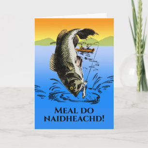 Tarjeta Scots Gaelic Meal do naidheachd Felicitaciones