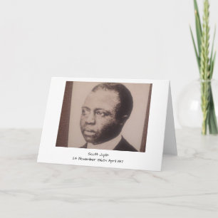 Tarjeta Scott Joplin