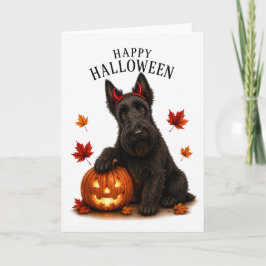Tarjeta Scottie Diablo Escocés Perro