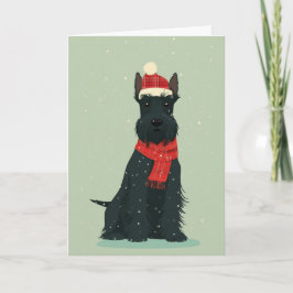 Tarjeta Scottie Holiday Keepsake