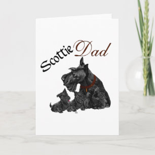 Tarjeta Scottie Papá y Cachorros Día del Padre