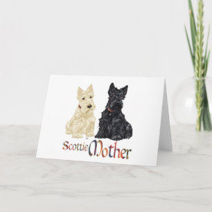 Tarjeta Scotties Trigos y Negros Día de la Madre
