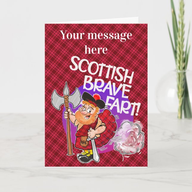Tarjeta Scottish Bravefart (Anverso)