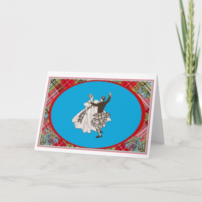 Tarjeta Scottish Country Dance Greeting Card (Anverso)