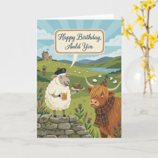 Tarjeta Scottish Humour Auld Yin Illustration Birthday