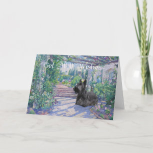 Tarjeta Scottish Terrier se lleva bien