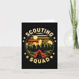 Tarjeta Scouts Scouts Vintage Camping Boy Senderismo S