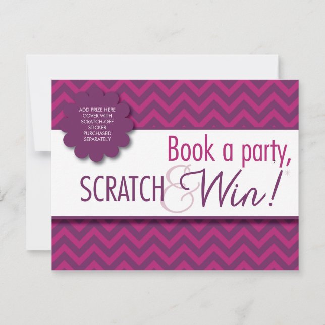 Tarjeta Scratcher de Hostess con sobres - IN HOME (Anverso)