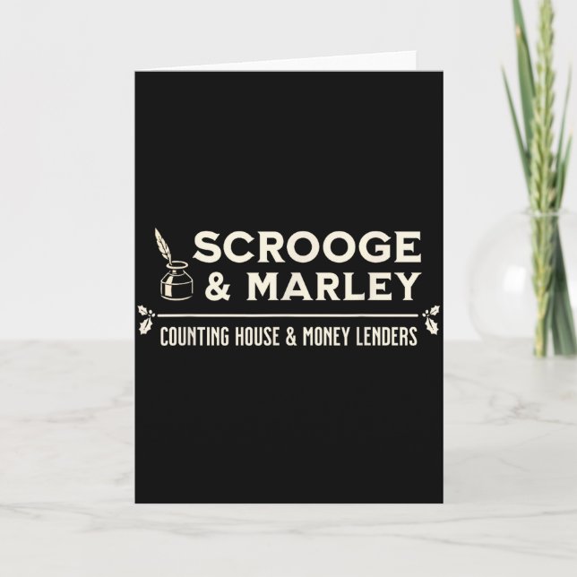 Tarjeta Scrooge And Marley Counting House Ens  (Anverso)