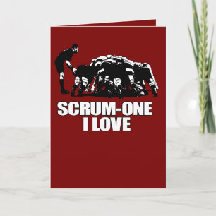 Tarjeta Scrum One Amo el Rugby San Valentín