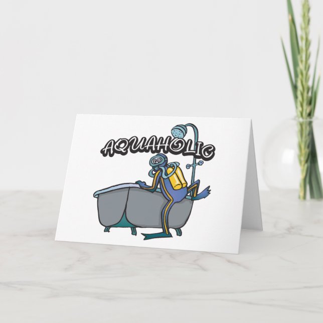 Tarjeta SCUBA Aquaholic (Anverso)