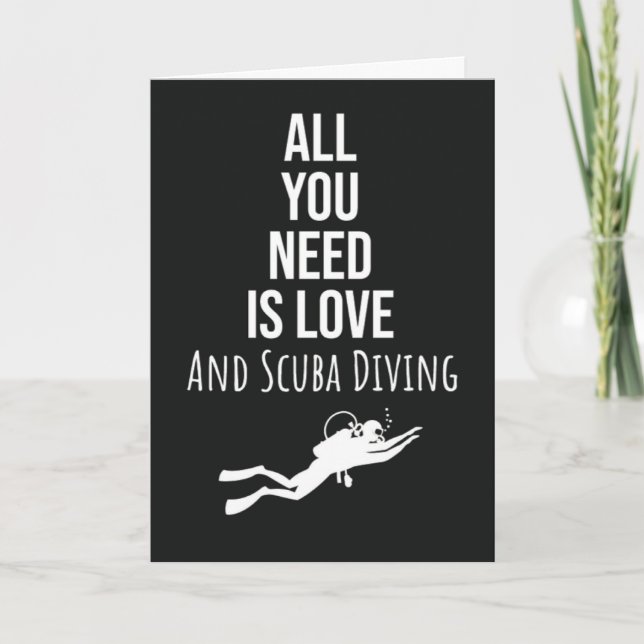 Tarjeta Scuba Diving Cards Diver Snorkeling Sports (Anverso)