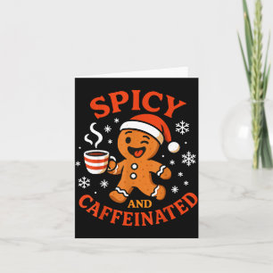 Tarjeta Scy Pan de Jengibre Cafeinado Divertido Amante del