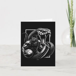 Tarjeta Sé Agresivo En La Cancha De Baloncesto Leyenda Mot