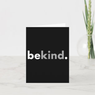 Tarjeta Sé Amable Ama Humanos Minimalista