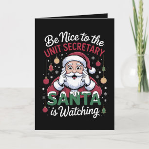 Tarjeta Sé Amable Con La Secretaria De La Unidad Santa Est