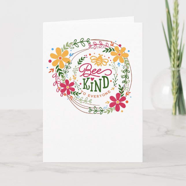 Tarjeta Sé amable con todos (Anverso)