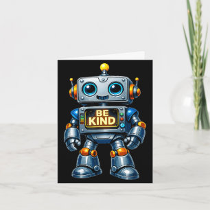 Tarjeta Sé amable maestro robot contra el acoso escolar am