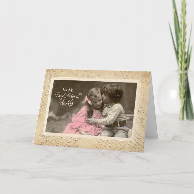 Tarjeta ¿Se Casará Conmigo, Propuesta De Matrimonio, Beso  (Anverso)