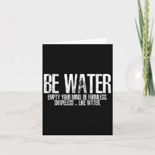 Tarjeta Sé Como El Agua Artes Marciales Taoísmo Kung Fu Wu
