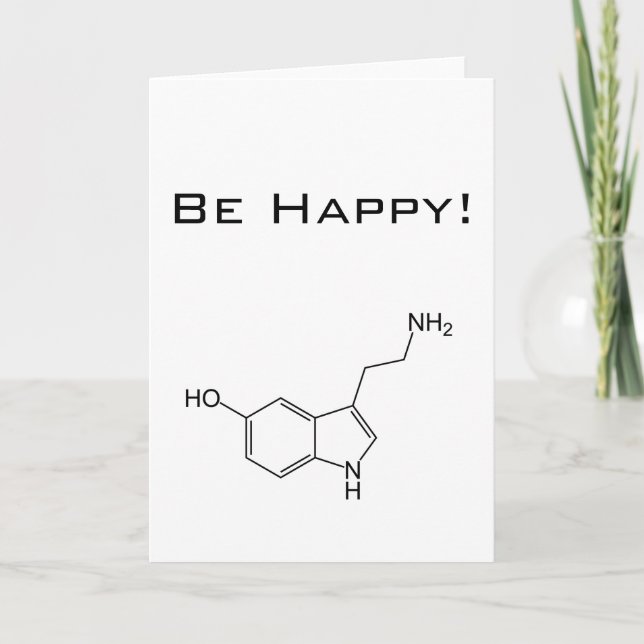 Tarjeta ¡Sé feliz! Serotonina (Anverso)