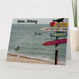 Tarjeta Se fue.Pesca.
