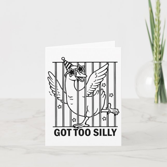 Tarjeta Se hizo una Navidad de cosecha muy boba (Anverso)