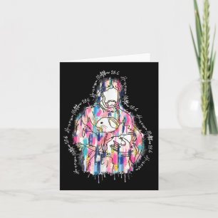 Tarjeta Se Levanta Jesús Cristiano Feliz Pascua Niña