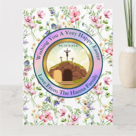 Tarjeta Se levanta y celebra la resurrección el domingo