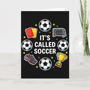 Tarjeta Se Llama Fútbol Divertido Estilo Pegatina Debate d