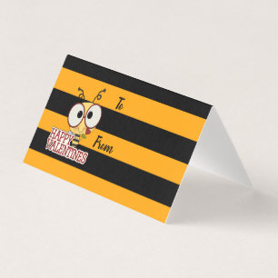 Tarjeta Sé mi Abeja de San Valentín personalizada