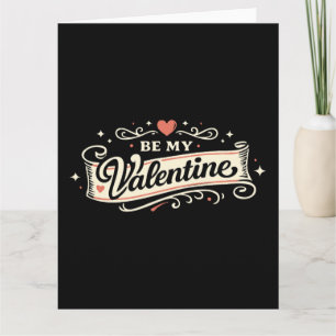 Tarjeta Sé Mi Amor De San Valentín Retro Amor