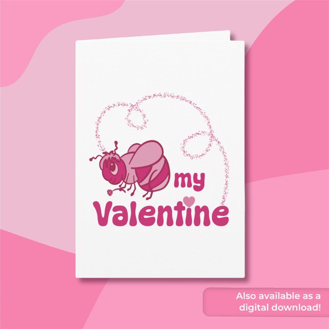 Tarjeta Sé mi Personalizado de San Valentín lindo bumble (Subido por el creador)