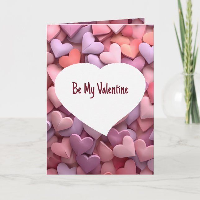 Tarjeta Sé mi San Valentín, eres mi dulzura (Anverso)