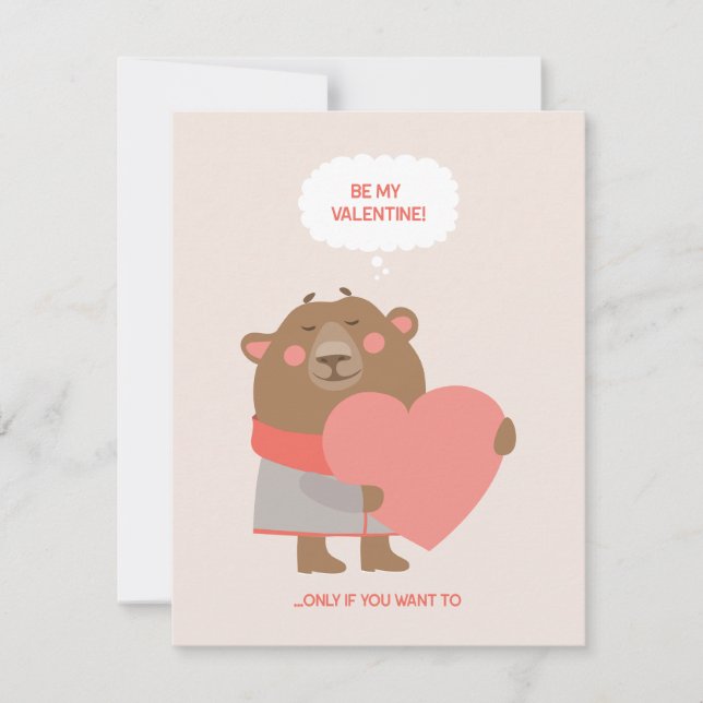 Tarjeta 'Sé mi San Valentín... Sin Presión' (Anverso)