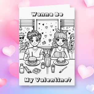 Tarjeta Sé mi Valentín   Coloración de adultos