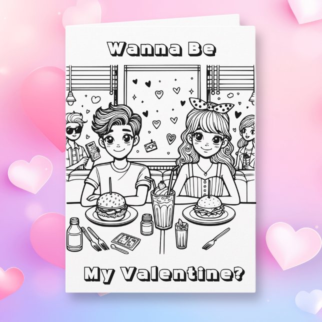 Tarjeta Sé mi Valentín | Coloración de adultos (Subido por el creador)