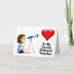 Tarjeta Sé Mi Valentín Distanciado Socialmente