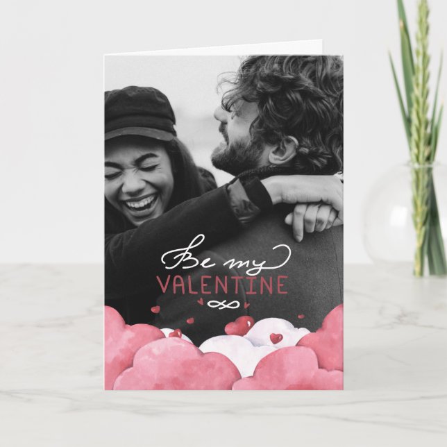 Tarjeta Sé mi Valentín | Foto de la pareja (Anverso)