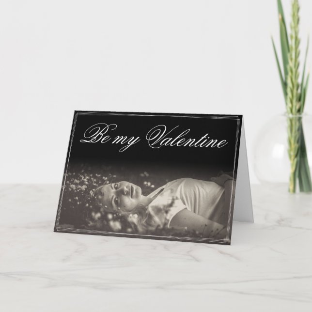 Tarjeta Sé mi Valentine - joven mentirosa (Anverso)