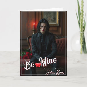 Tarjeta Sé Mía – Arte de Retrato de San Valentín Romántico