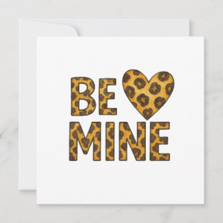 Tarjeta Sé Mía Sé Mi Cheetah Print De San Valentín
