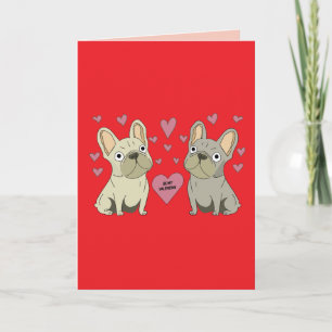 Tarjeta Sé mis valentines, perros