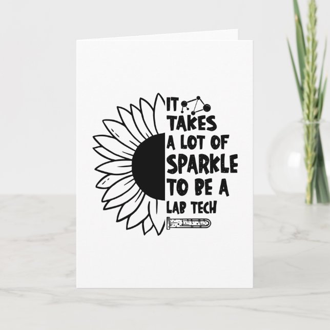 Tarjeta Se Necesita Mucho De Sparkle Laboratory Lab Tech (Anverso)